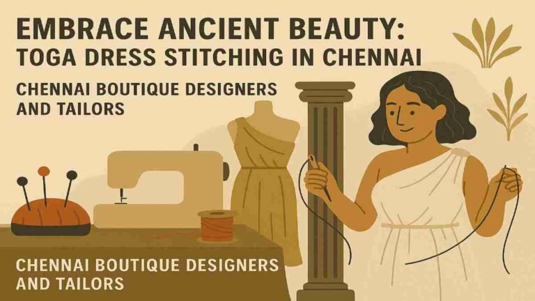 Embrace Ancient Beauty: Toga Dress Stitching in Chennai