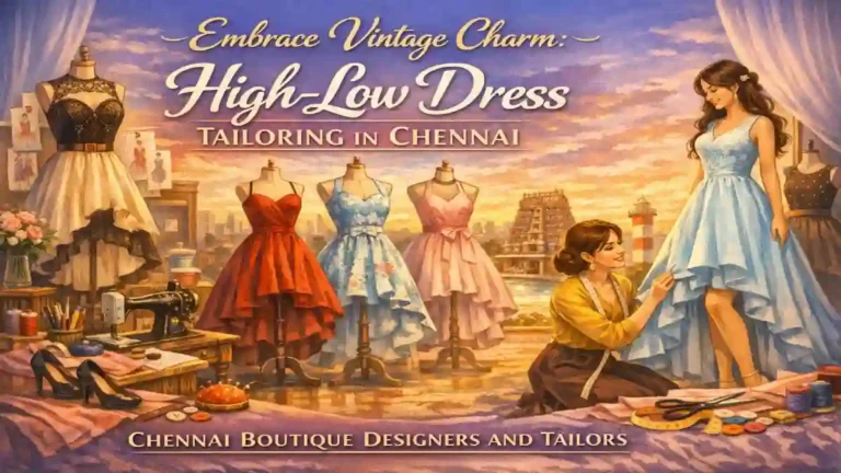 Embrace Vintage Charm: High-Low Dress Tailoring in Chennai