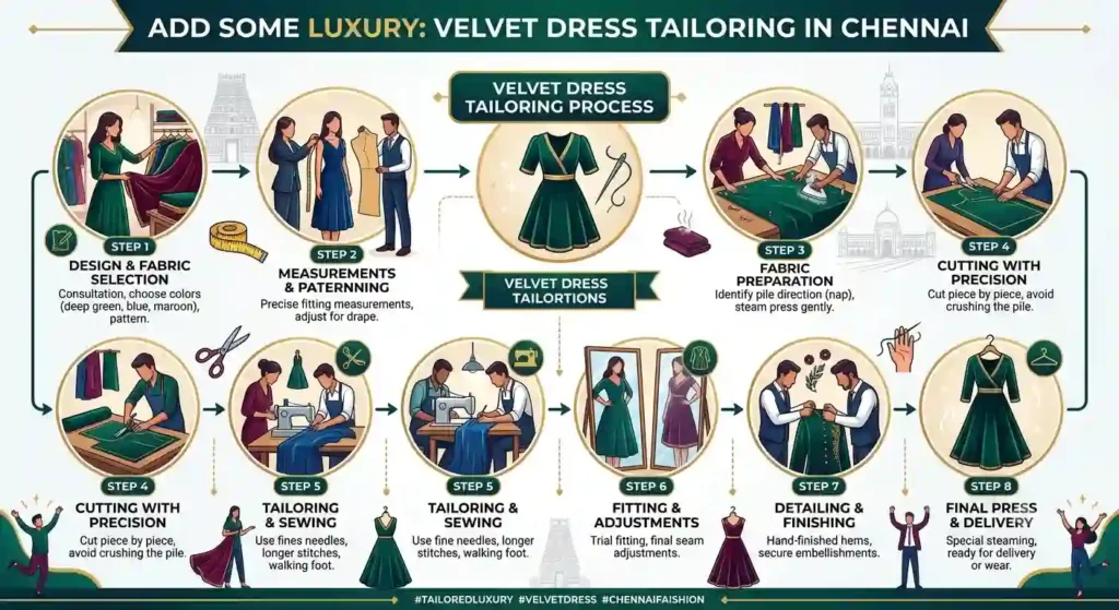 Add Some Luxury: Velvet Dress Tailoring in Chennai