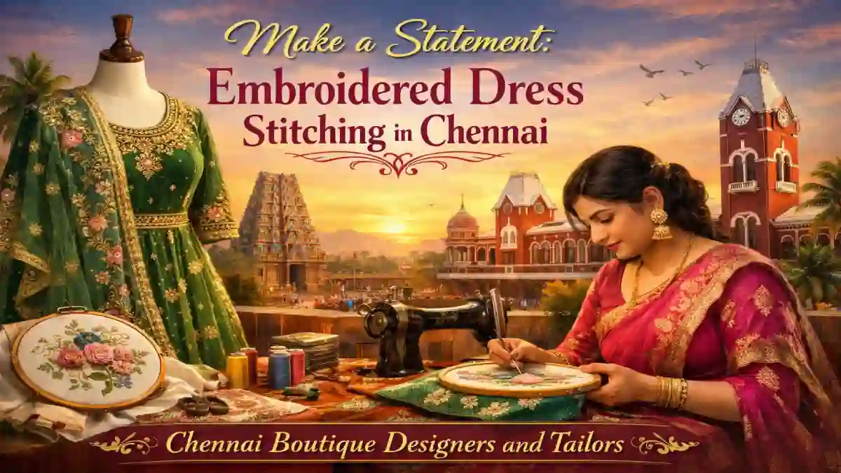 Make a Statement: Embroidered Dress Stitching in Chennai