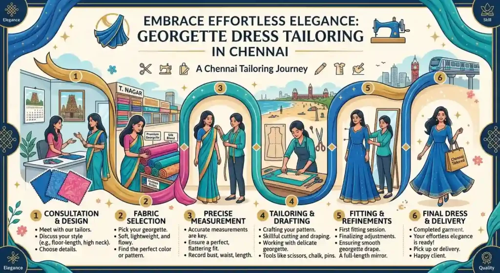 Embrace Effortless Elegance: Georgette Dress Tailoring in Chennai
