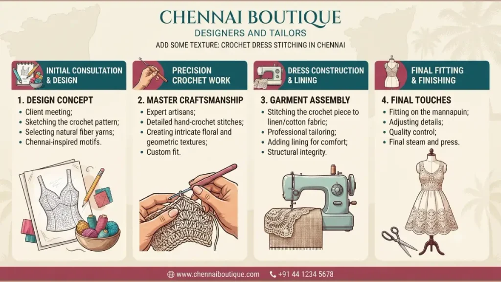 Add Some Texture_ Crochet Dress Stitching in Chennai - infographic image